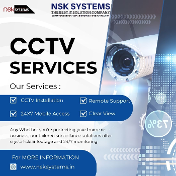 CCTV Inatallation & repair Maintanance N S K SYSTEMS Erode 114/15A AMARAVATI STREET, Veerappanchatram, Tamil Nadu, 638004