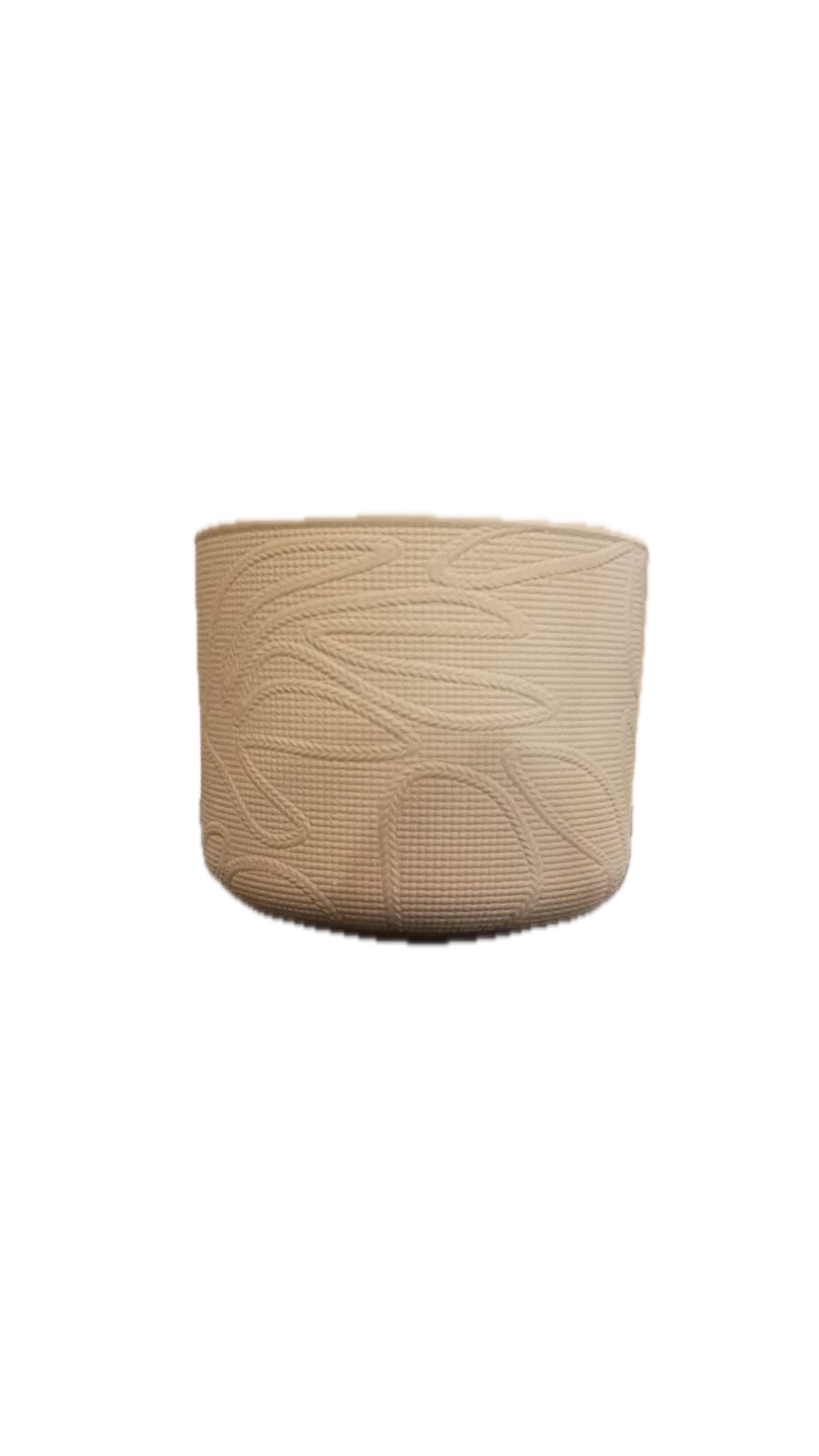 حوض فخار نقشة عشوائية بيج 10X10X8CM