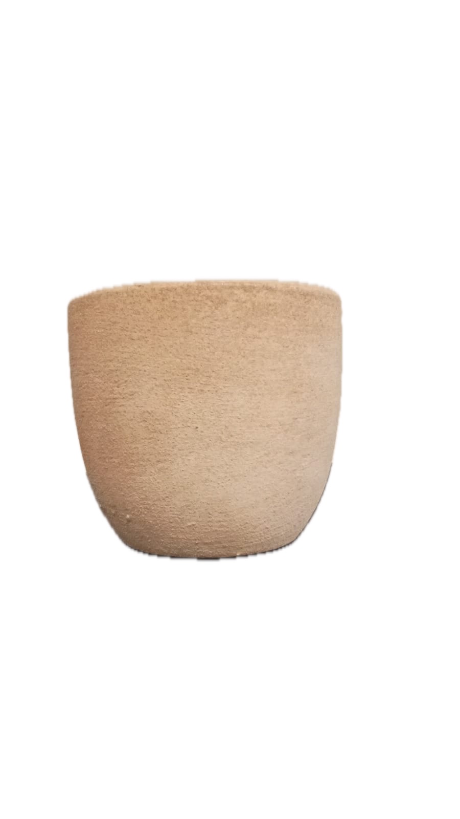 حوض فخار خشن لون بنكي 11.5*10cm