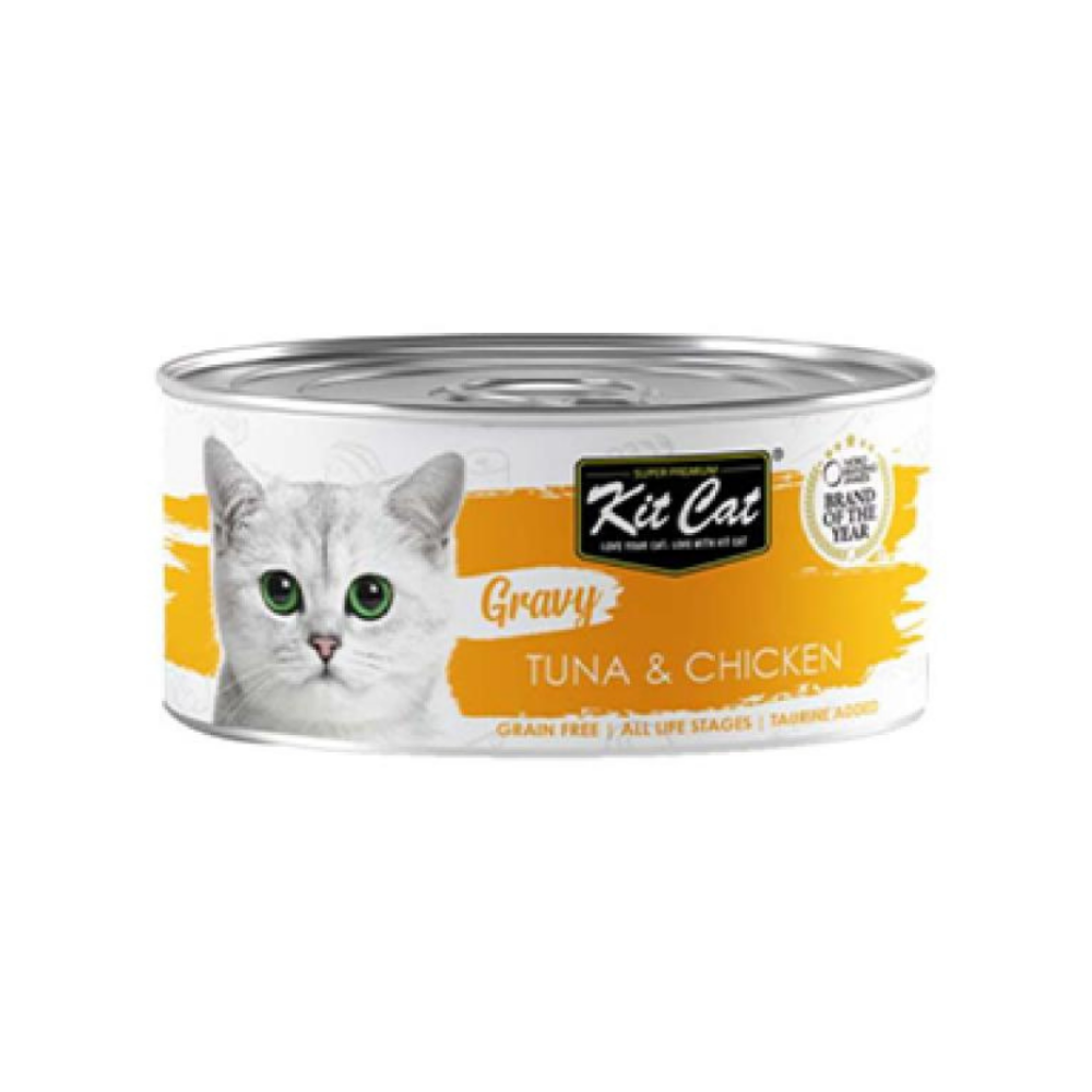 Kit Cat Wet Cat Food Gravy Tuna & Chicken - 70g 😻...