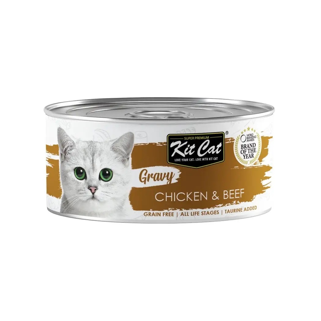 Kit Cat Wet Cat Food Gravy Chicken & Beef - 70g 😻...