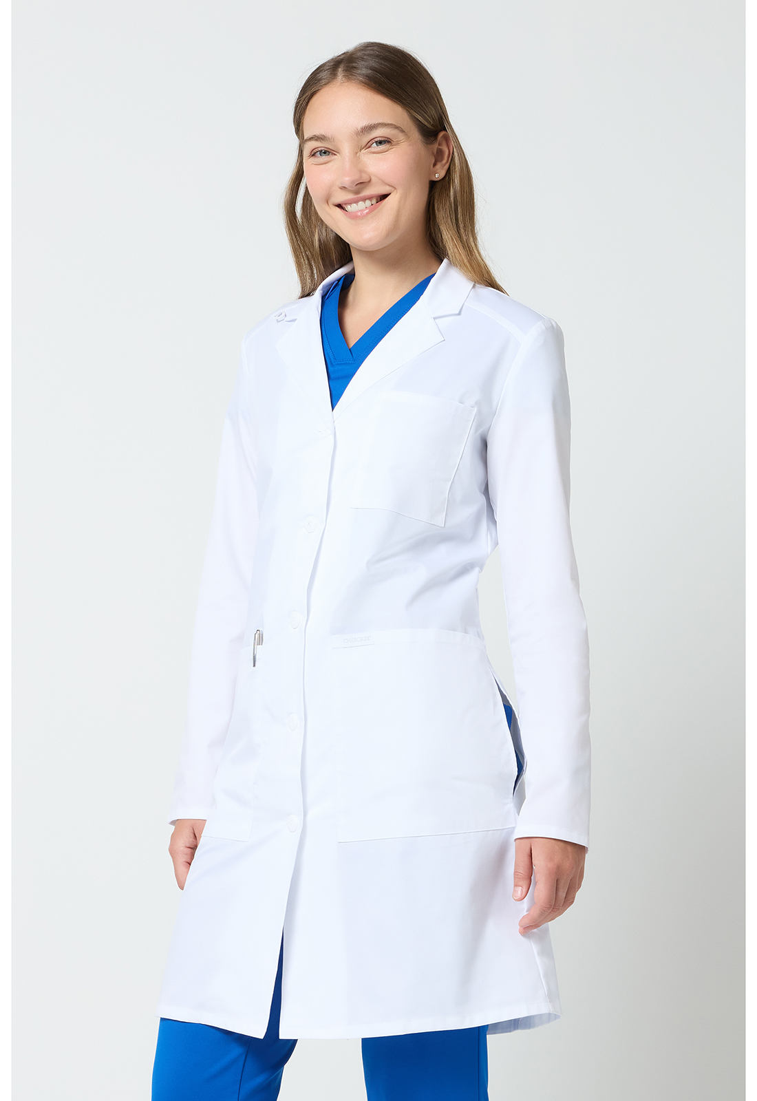 Cherokee CK421 Women's 37" Modern Lab Coat