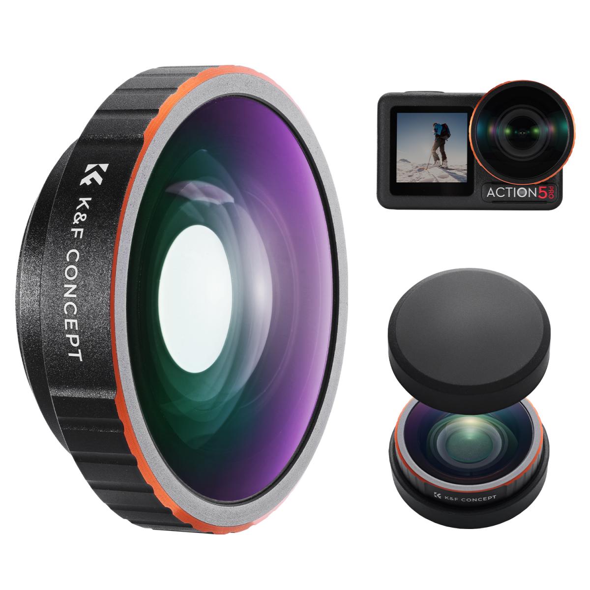 K&F CONCEPT Wide-Angle Lens Compatible with DJI Osmo Action 5/6