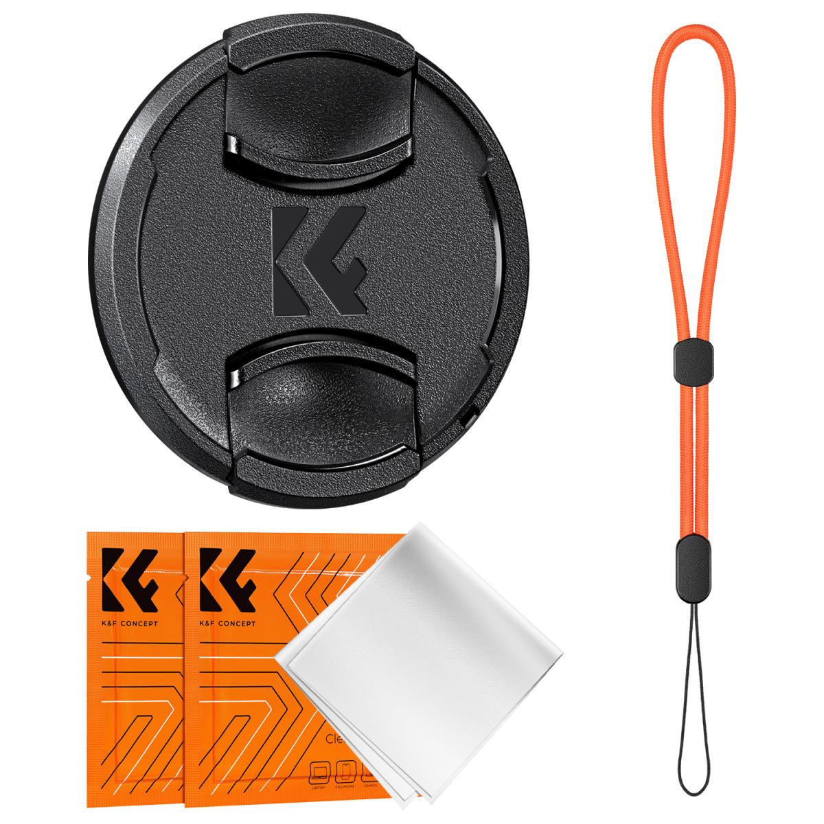K&F Concept 67mm Snap-On Center Pinch Lens Cap 4 in