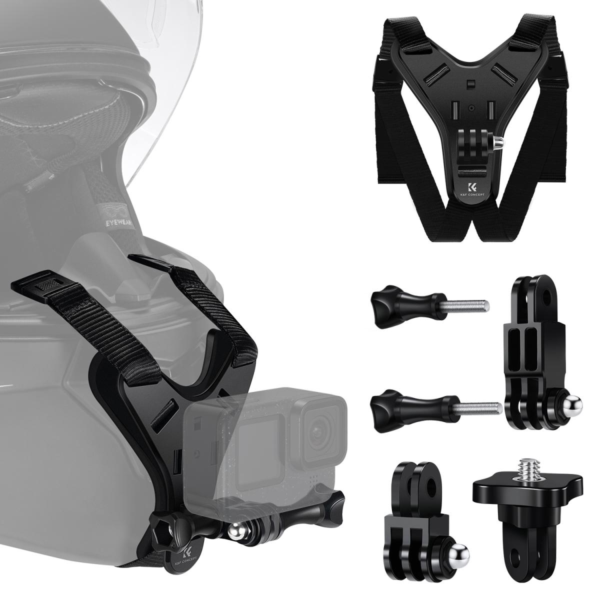 K&F Concept Action Camera Motorcycle Dirt Bike Helmet Chin Strap Mount