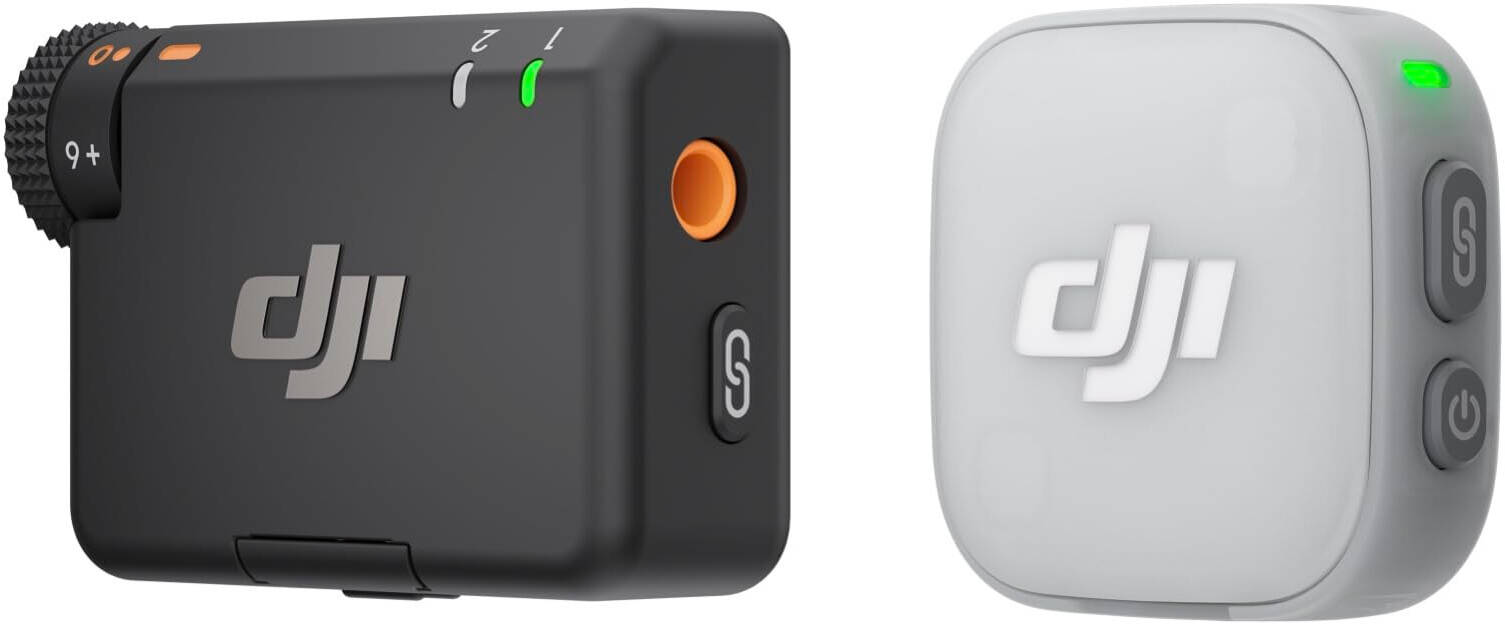 DJI Mic Mini 2S Mini Wireless Microphone (1TX + 1R...
