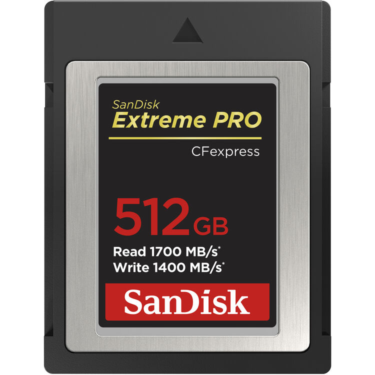 SANDISK 512GB Extreme PRO CFexpress Type B Memory Card