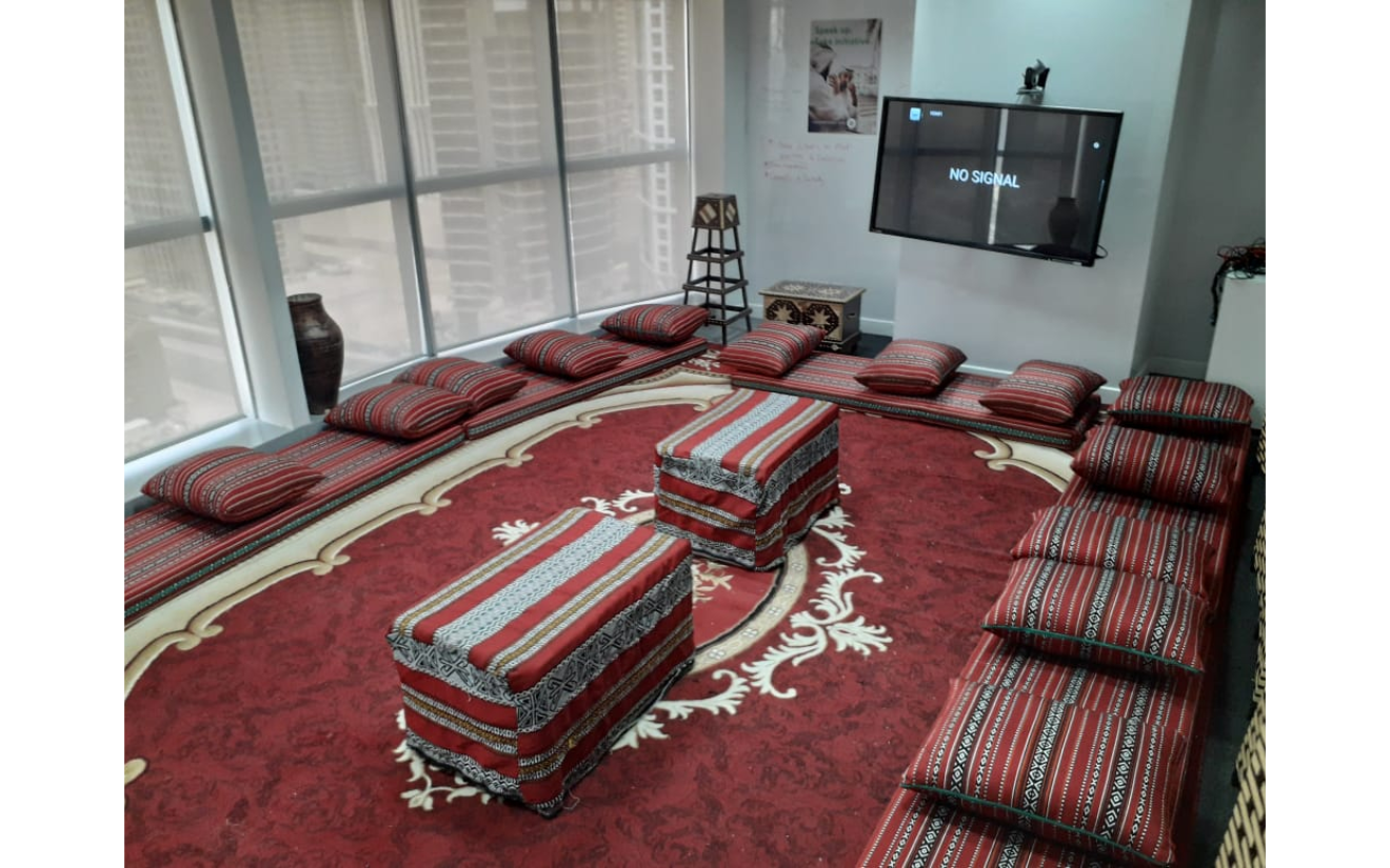 Book Majlis Low Seating Package for 50 AED 3549 Hafla UAE