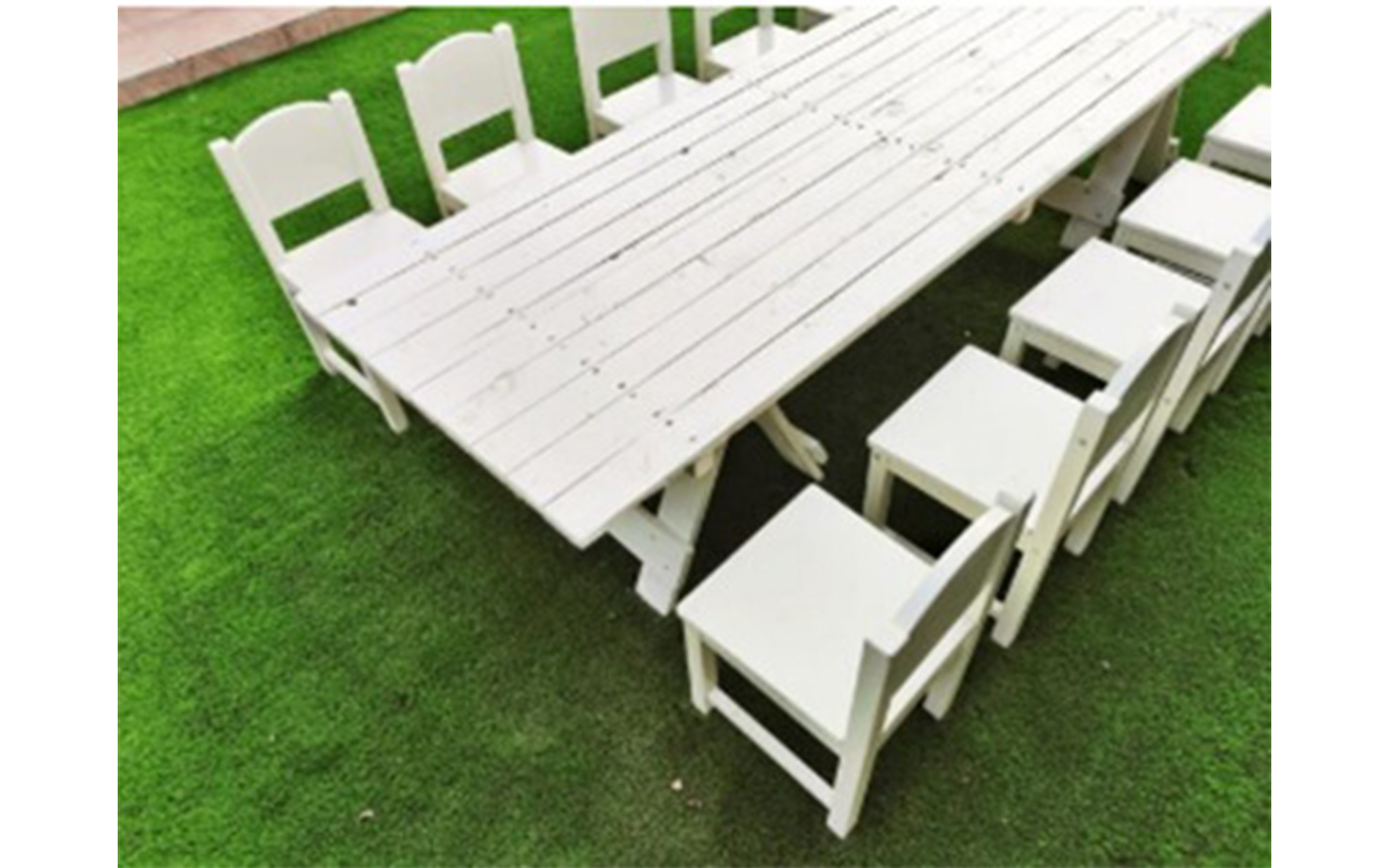 Book White Wooden Kid's Chair With White Wooden Table AED 565 Hafla UAE