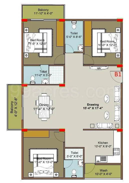 2 BHK Flat for Rent in Balagere Road