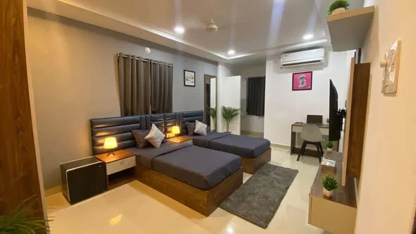 1 BHK Flat for Rent in Madhapur near Hitech City Metro