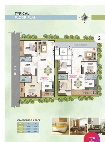 3 BHK Flat for Sale in NRI Layout Ramamurthy Nagar