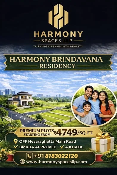 Residential Plot for Sale in Hesarghtta Main road Dasanahlli villege