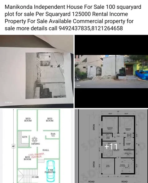 Independent House for Sale in Manikonda Near Employees Colony