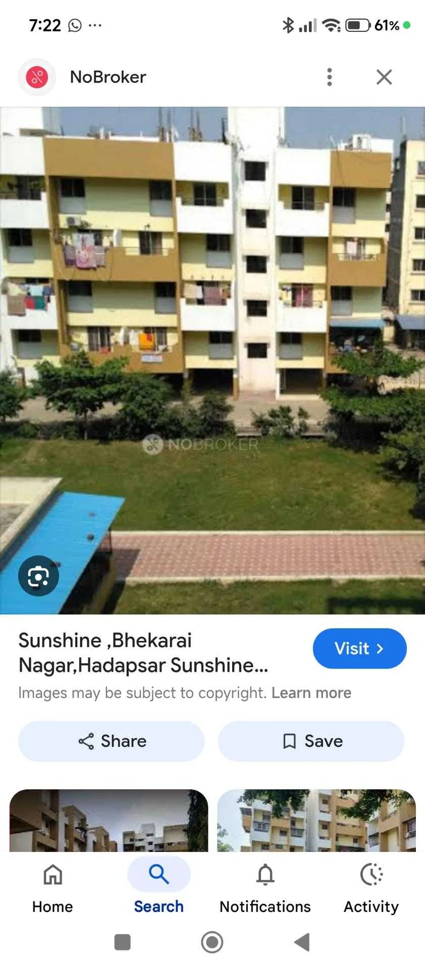 1 BHK Flat for Sale in Sunshine society Fursungi