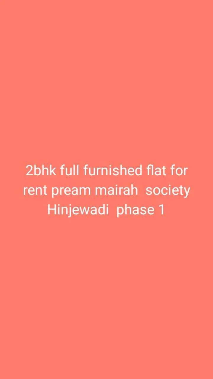 1 BHK Flat for Rent in Wakad