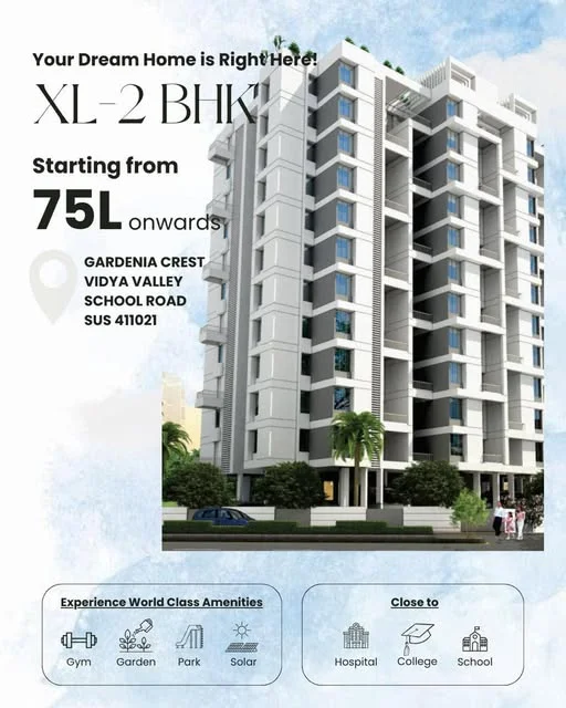 2 BHK Flat for Sale in Parkhe Vasti near Vidya Valley School