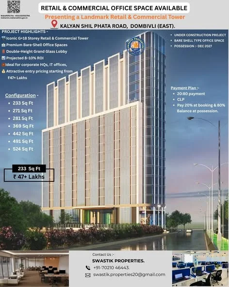 Commercial Space for Sale in Kalyan-Shil Road