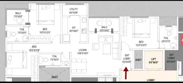 3 BHK Flat for Sale in Tathawade PCMC Opposite GG international school BRT Road facing