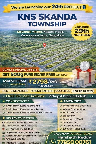 Residential Plot for Sale in Kanakapura