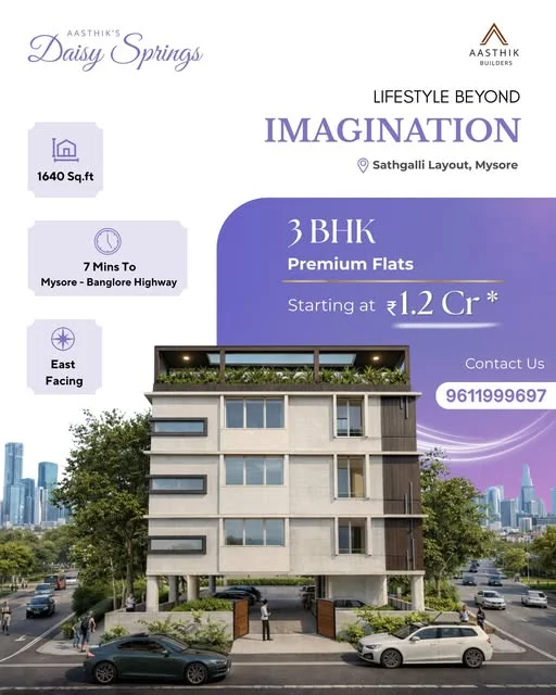 3 BHK Flat for Sale in Sathgalli Layout