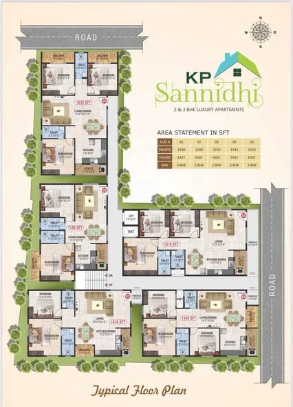 2 BHK Flat for Sale in Madhura Nagar Near Hostel