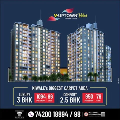 2 BHK Flat for Rent in V Uptown