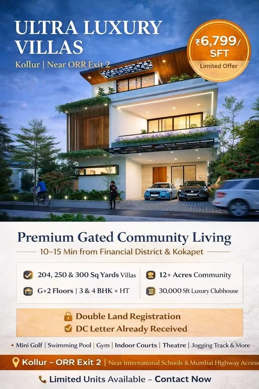 3 BHK Villa for Sale in Kollur