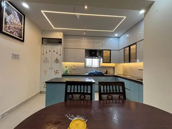 2 BHK Flat for Rent in kondhpur furnished flat ready to move option available Sri ram Nagar colony and Raghavendra Colony and RTO office Masjid Banda area