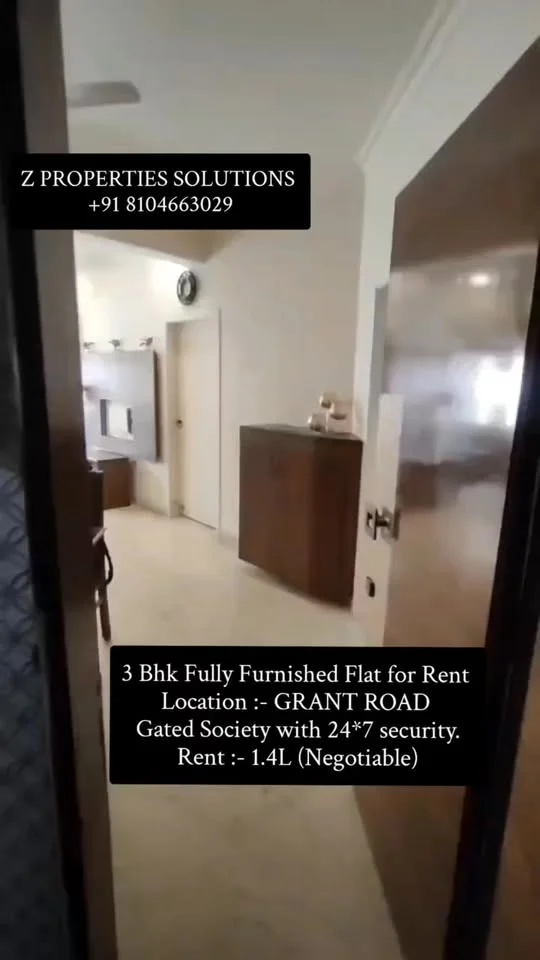 3 BHK Flat for Rent in Grant Road South Mumbai