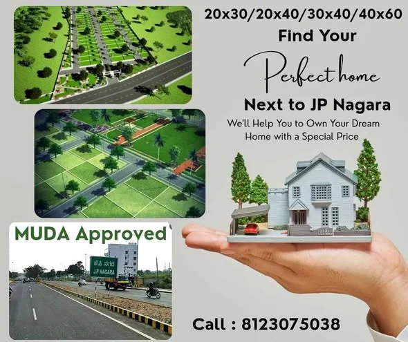 Residential Plot for Sale in JP Nagara ring road Before Srinagara C block