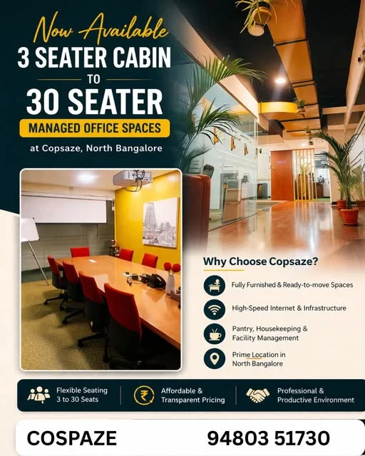 Office Space for Rent in North Bangalore