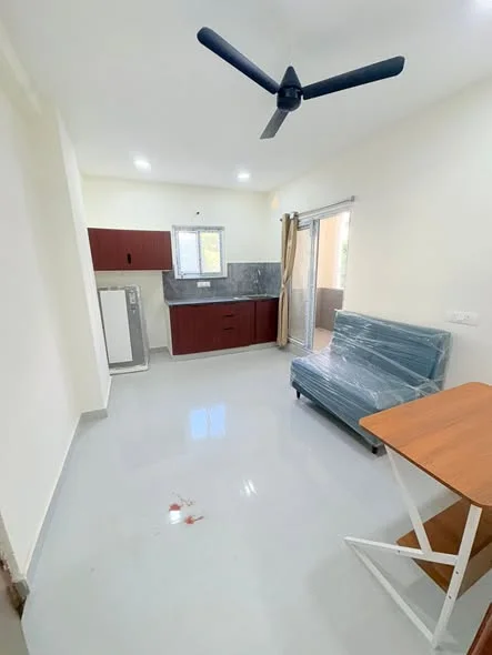 1 BHK Flat for Rent in Kondapur Botanical Garden AMB Mall Road Side