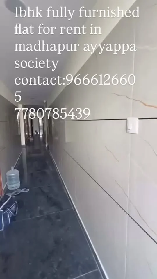 1 BHK Flat for Rent in Madhapur Ayyappa Society