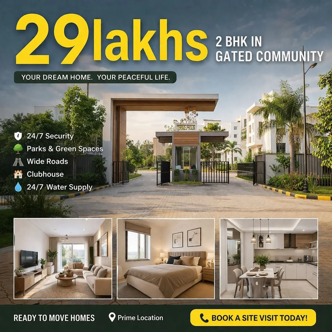 2 BHK Flat for Sale in Ahmedguda – Keesara Road Beside Hanuman Temple