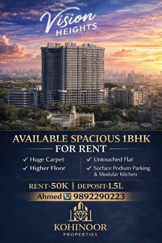 1 BHK Flat for Rent in Jogeshwari West