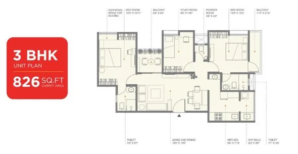 1 BHK Flat for Sale in Tathawade