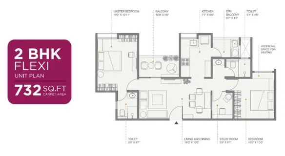 1 BHK Flat for Sale in Tathawade