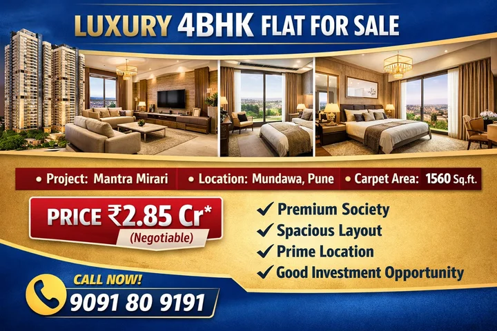 4 BHK Flat for Sale in Mundawa