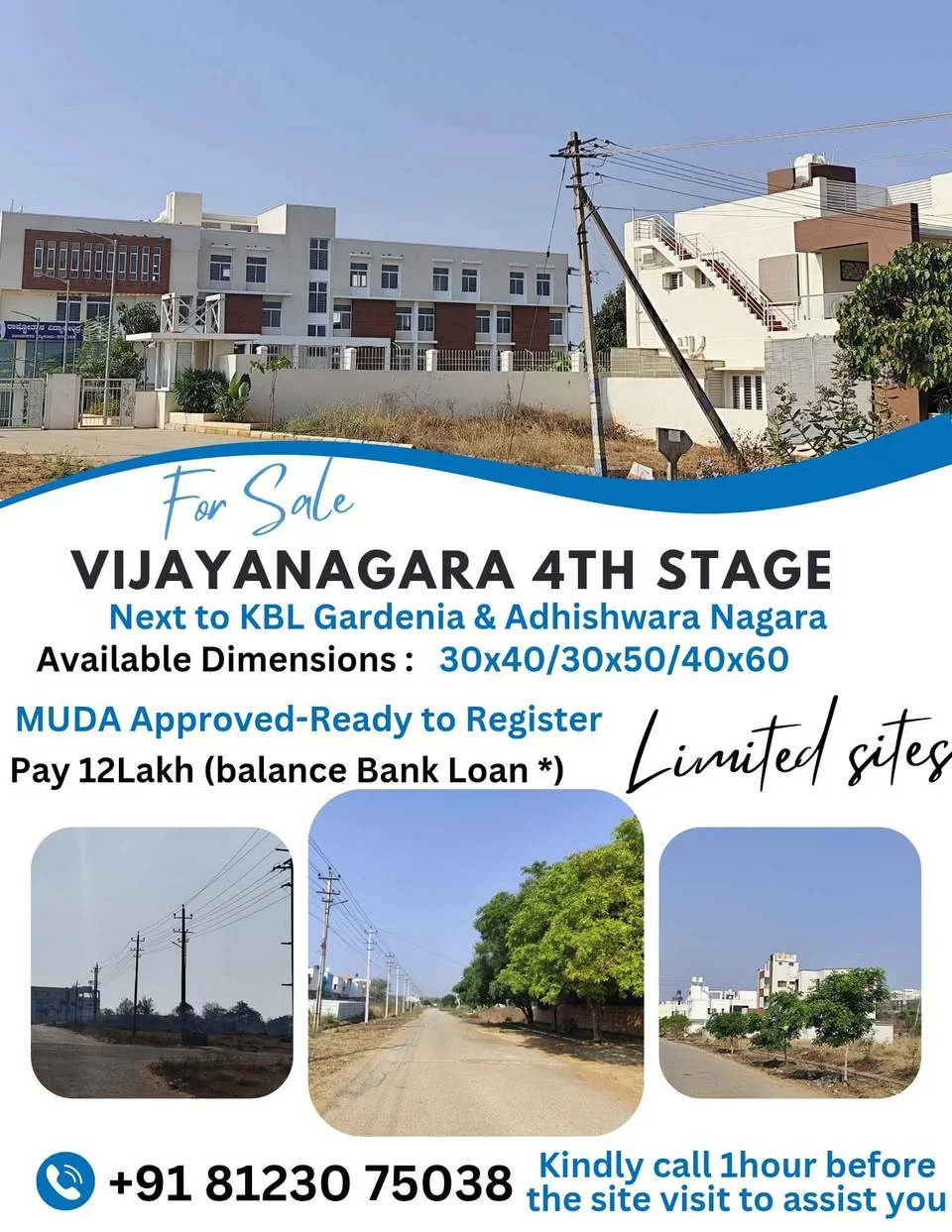 Residential Plot for Sale in Bogadhi Road (4 Layouts Near TRENDZ Apartment/ Behind G square/juttihundi & Near Bommenahally)