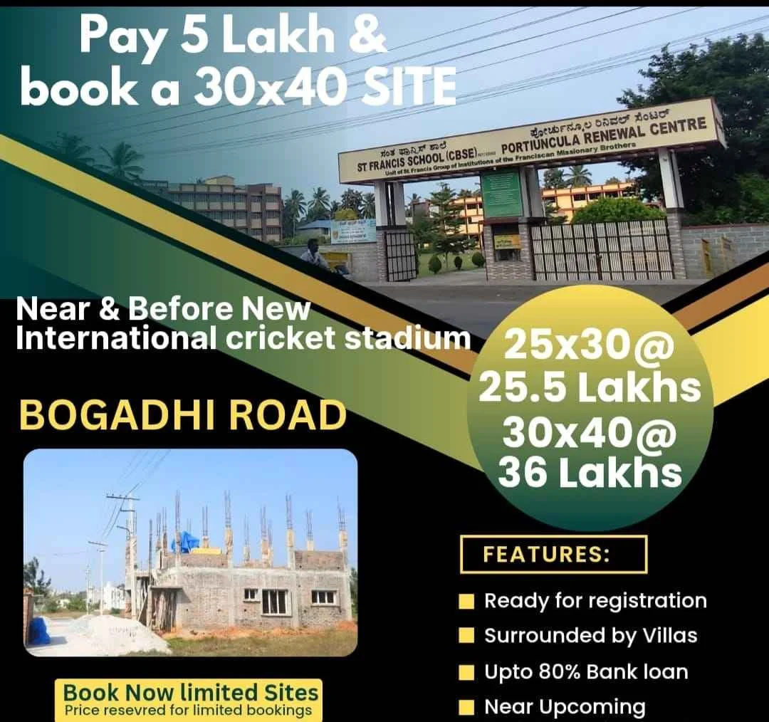 Residential Plot for Sale in Bogadhi Road (4 Layouts Near TRENDZ Apartment/ Behind G square/juttihundi & Near Bommenahally)