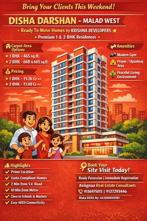 1 BHK Flat for Sale in S.V. Road