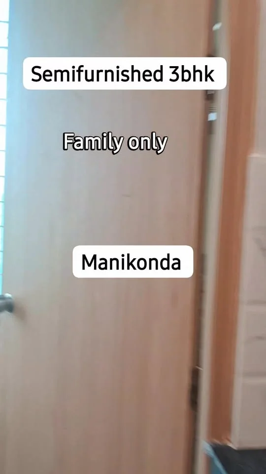 3 BHK Flat for Rent in Manikonda