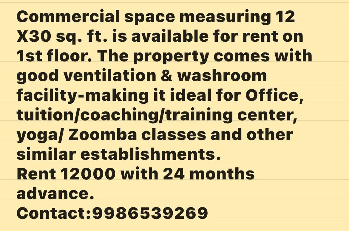 Commercial Space for Rent in MYSURU