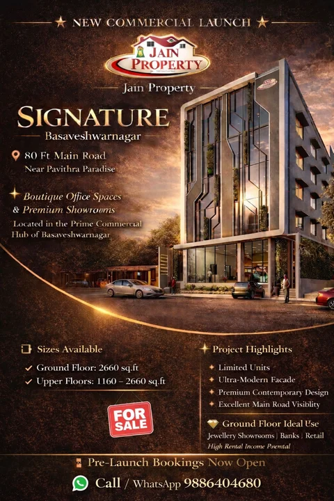 Office Space for Sale in Basaveshwar Nagar