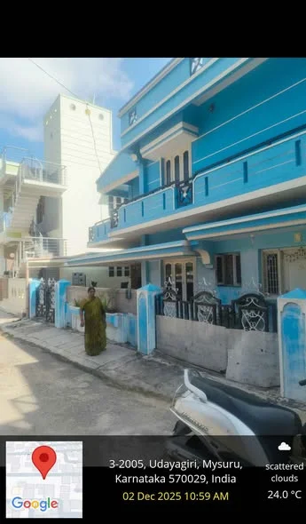 1 BHK Independent House for Rent in Raghvendra nagar