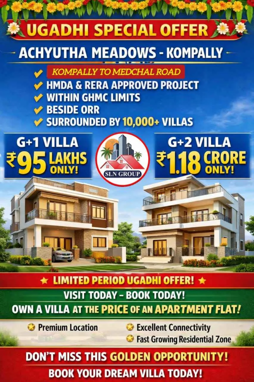 3 BHK Villa for Sale in Kompally