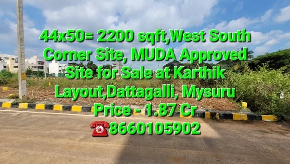 Residential Plot for Sale in Karthik Layout