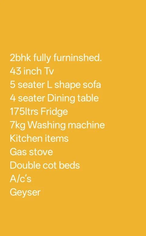 Flat for Rent in Manikonda