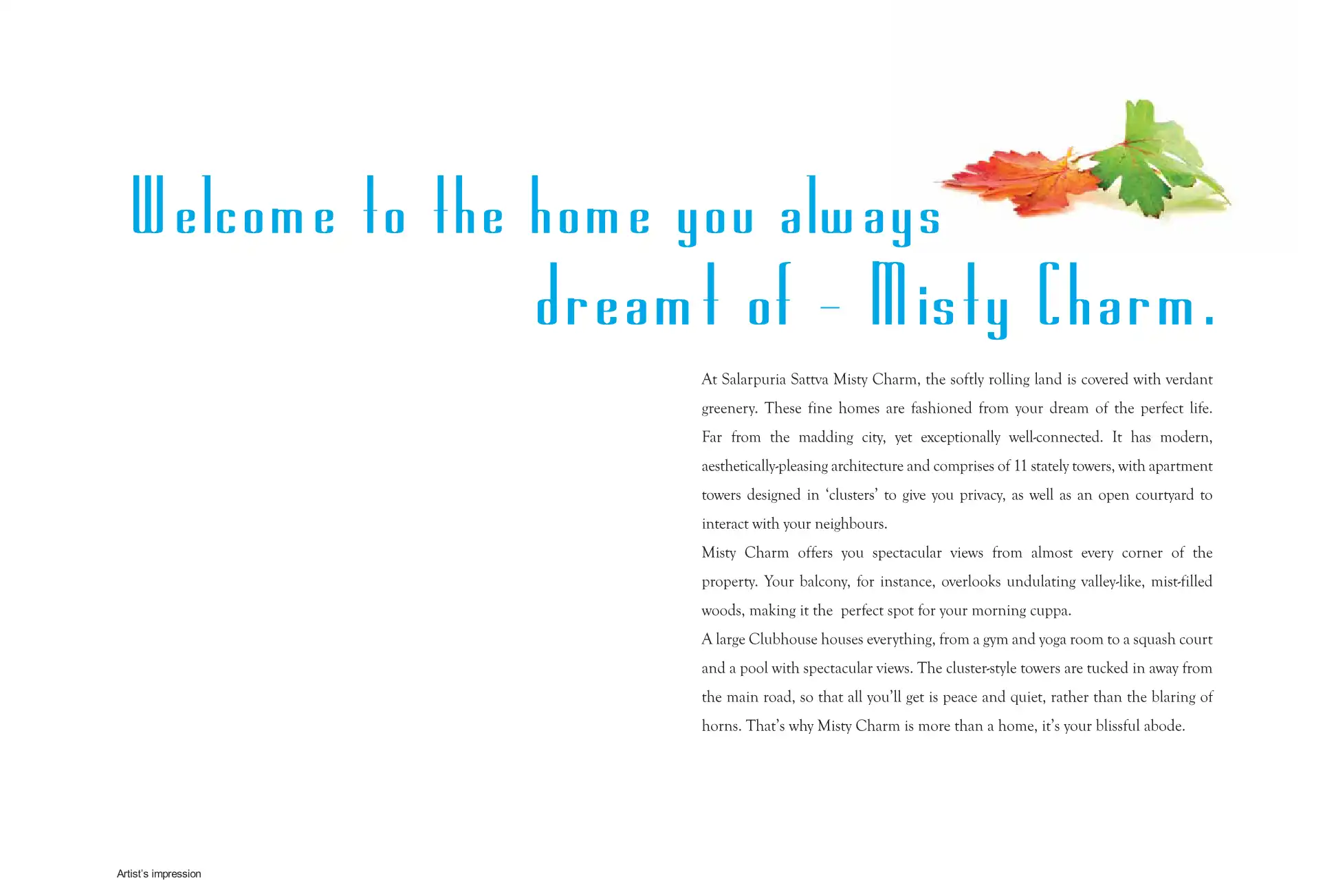 Salarpuria Sattva Misty Charm